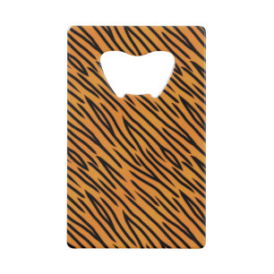 Abrebotellas De Tarjeta De Crédito Modelo de la raya del tigre