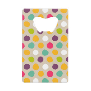 Abrebotellas De Tarjeta De Crédito Modelo de lunar a mano