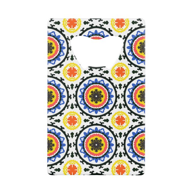 Abrebotellas De Tarjeta De Crédito Modelo de Suzani (Anverso)