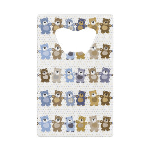 Abrebotellas De Tarjeta De Crédito modelo de un oso de peluche del juguete