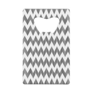Abrebotellas De Tarjeta De Crédito Modelo de zigzag geométrico 2