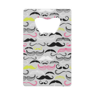 Abrebotellas De Tarjeta De Crédito Modelo del bigote, estilo retro