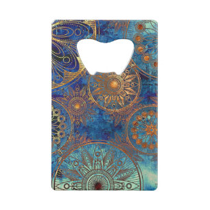 Abrebotellas De Tarjeta De Crédito Modelo del grunge del arte