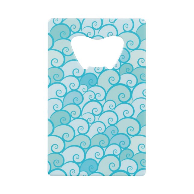 Abrebotellas De Tarjeta De Crédito Modelo del mar (Anverso)