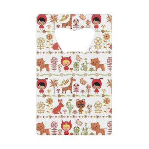 Abrebotellas De Tarjeta De Crédito Modelo del niño y de los animales