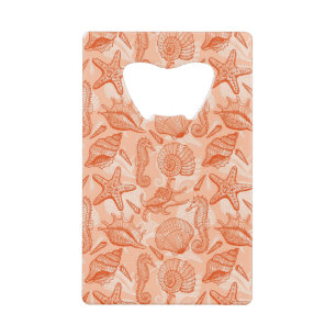 Abrebotellas De Tarjeta De Crédito Modelo dibujado mano del mar