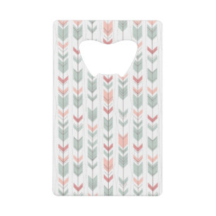 Abrebotellas De Tarjeta De Crédito Modelo geométrico en estilo retro