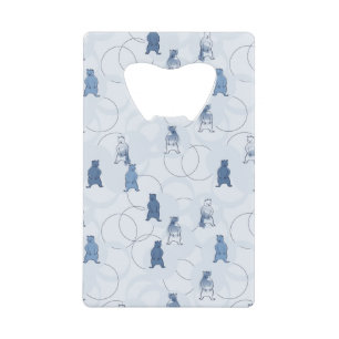 Abrebotellas De Tarjeta De Crédito modelo que ofrece a un oso grizzly