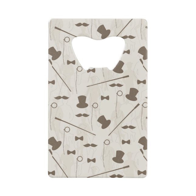 Abrebotellas De Tarjeta De Crédito Modelo retro para el hombre 2 (Anverso)