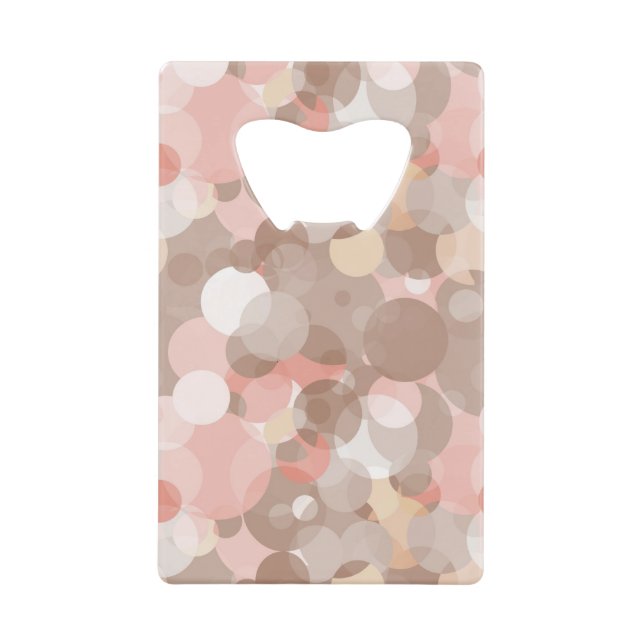 Abrebotellas De Tarjeta De Crédito Modelo simple - círculos (Anverso)