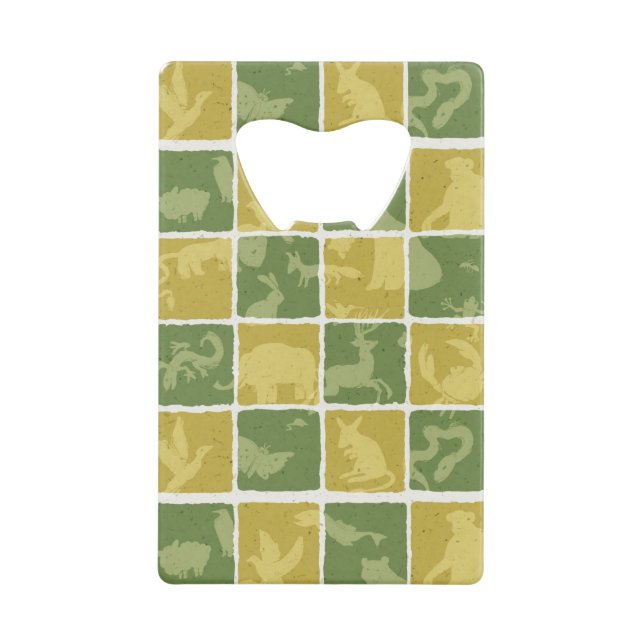 Abrebotellas De Tarjeta De Crédito modelo temático del parque zoológico (Anverso)