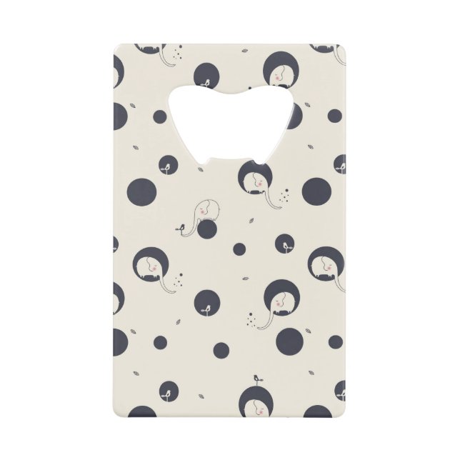 Abrebotellas De Tarjeta De Crédito Modelo tímido del elefante (Anverso)