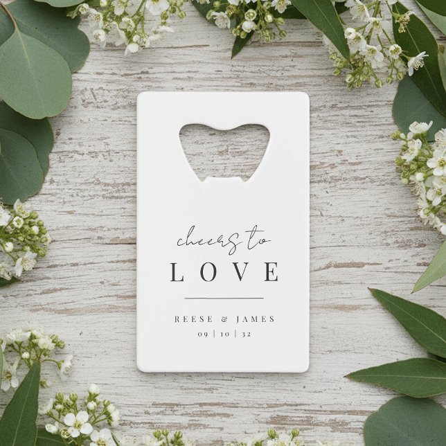Abrebotellas De Tarjeta De Crédito Modernos aplausos mínimos para amar al Boda (Subido por el creador)