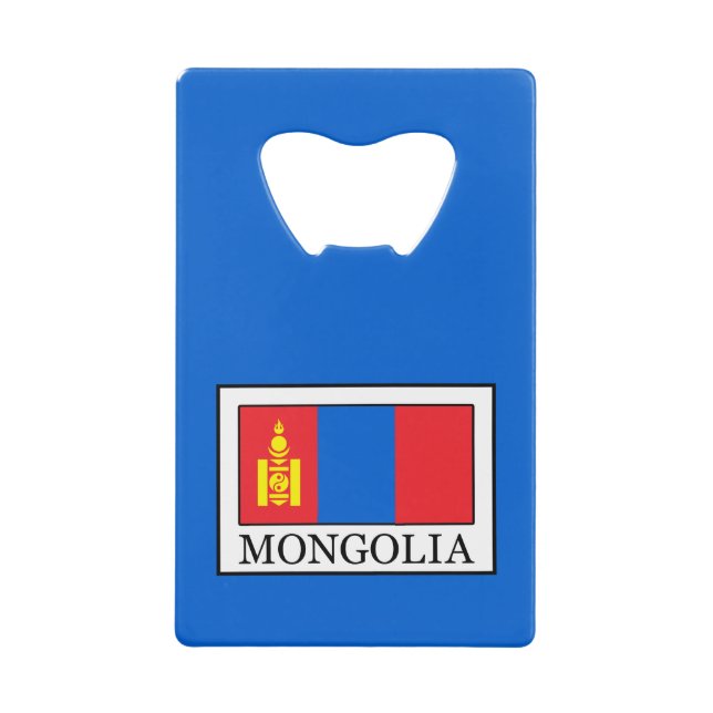 Abrebotellas De Tarjeta De Crédito Mongolia (Anverso)