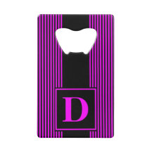 Monograma Black/Pink con franjas finas