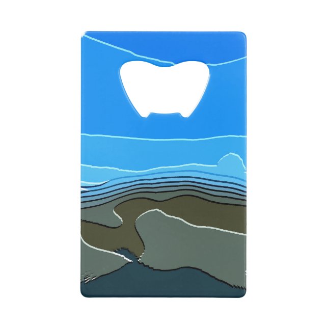 ABREBOTELLAS DE TARJETA DE CRÉDITO MONTAÑAS (Anverso)