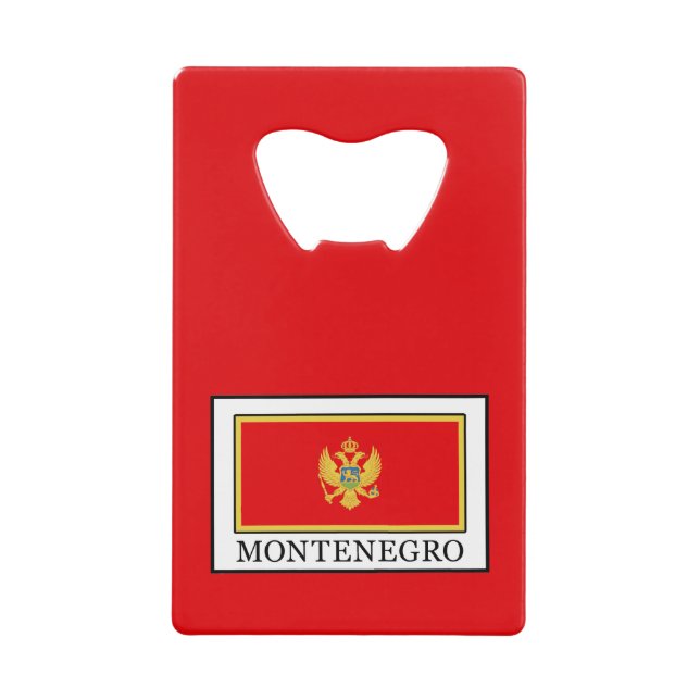 Abrebotellas De Tarjeta De Crédito Montenegro (Anverso)