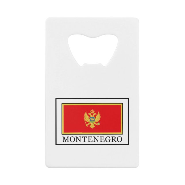 Abrebotellas De Tarjeta De Crédito Montenegro (Anverso)