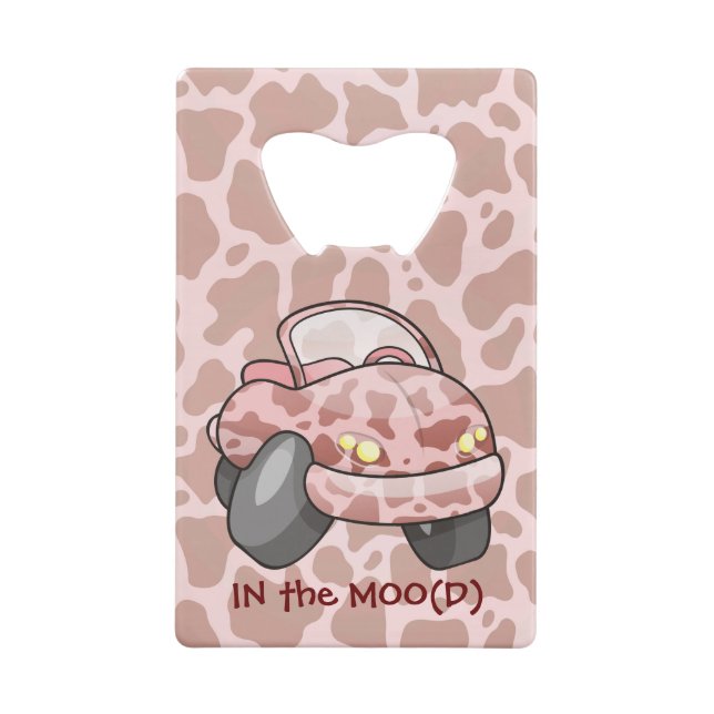 Abrebotellas De Tarjeta De Crédito Moo Car (Reverso)