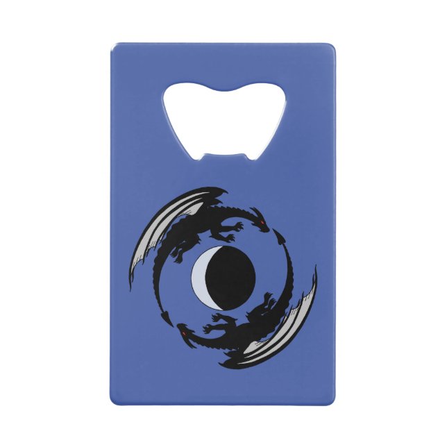 Abrebotellas De Tarjeta De Crédito Moon Dragons Fantasy Diseño Tarjeta de crédito Bot (Anverso)