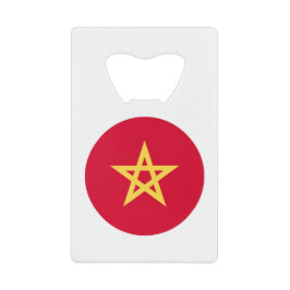 Abrebotellas De Tarjeta De Crédito Morocco Flag