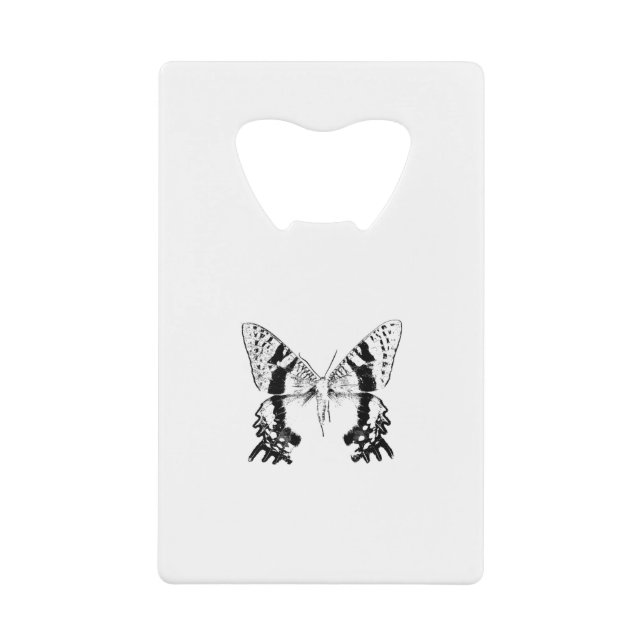 Abrebotellas De Tarjeta De Crédito Moth Black de insectos (Anverso)