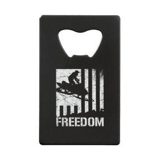 Abrebotellas De Tarjeta De Crédito Motonieve Motonieve Libertad Bandera