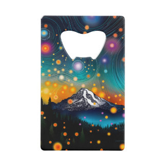 Abrebotellas De Tarjeta De Crédito Mount Rainier Starry Sky Cooler