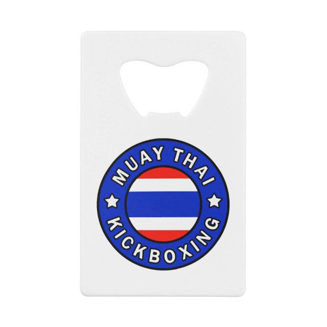 Abrebotellas De Tarjeta De Crédito Muay Thai (Anverso)