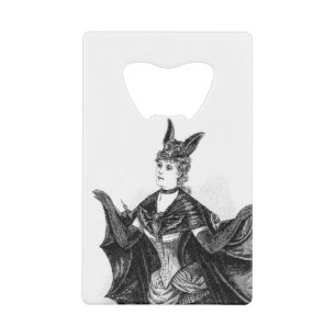 Abrebotellas De Tarjeta De Crédito Mujeres del palo del victorian del vintage