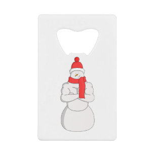 Abrebotellas De Tarjeta De Crédito Muscle Snowman