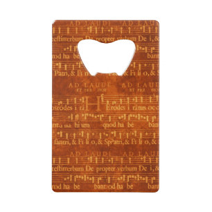 Abrebotellas De Tarjeta De Crédito Música vintage en Brown