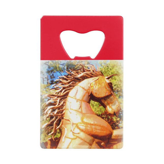 Abrebotellas De Tarjeta De Crédito mustang stallion (Anverso)