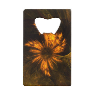 Abrebotellas De Tarjeta De Crédito Mystique Garden Resumen Arte