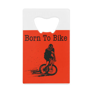 Abrebotellas De Tarjeta De Crédito Nacido en bicicleta