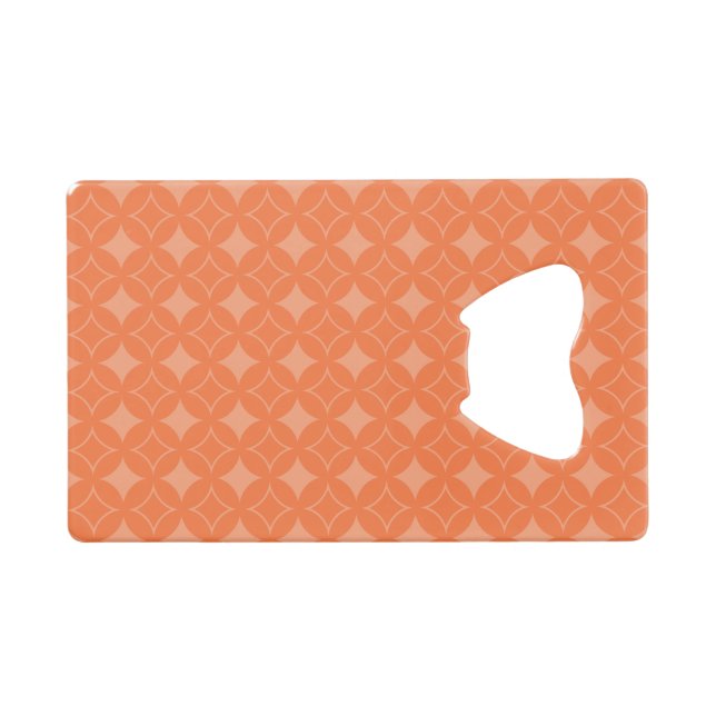 Abrebotellas De Tarjeta De Crédito Naranja (Anverso (Horizontal))