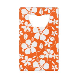 Abrebotellas De Tarjeta De Crédito Naranja HAWAIAN HULA (HIBISCUS)