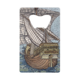 Abrebotellas De Tarjeta De Crédito Nave de Columbus'Time