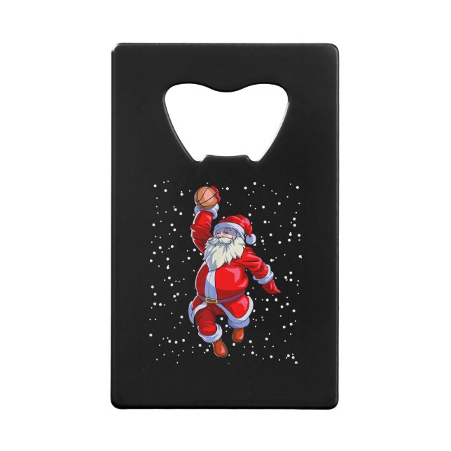 Abrebotellas De Tarjeta De Crédito Navidades de baloncesto hombres camisetas niños ba (Anverso)