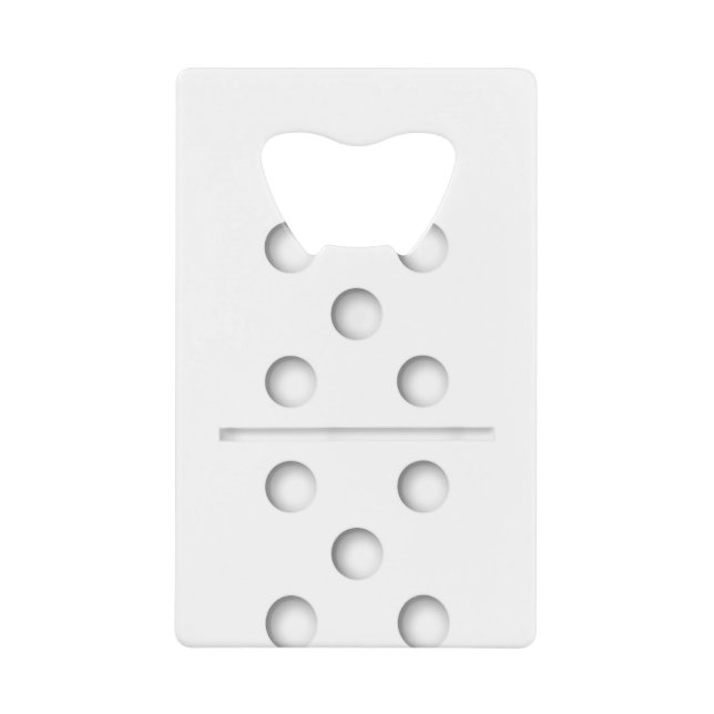 Abrebotellas De Tarjeta De Crédito Navidades de Halloween con camisetas de Domino Gam (Anverso)