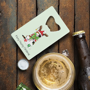 Abrebotellas De Tarjeta De Crédito Navidades divertidos Calico Cat