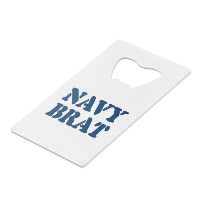ABREBOTELLAS DE TARJETA DE CRÉDITO NAVY BRAT (Ángulo frontal)