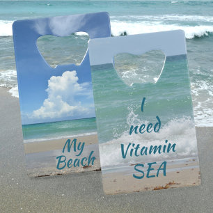 Abrebotellas De Tarjeta De Crédito Necesito Vitamina Sea Beach