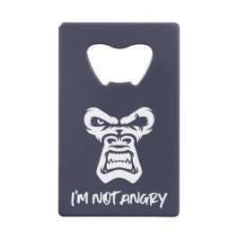 Abrebotellas De Tarjeta De Crédito No estoy enojado, el mono