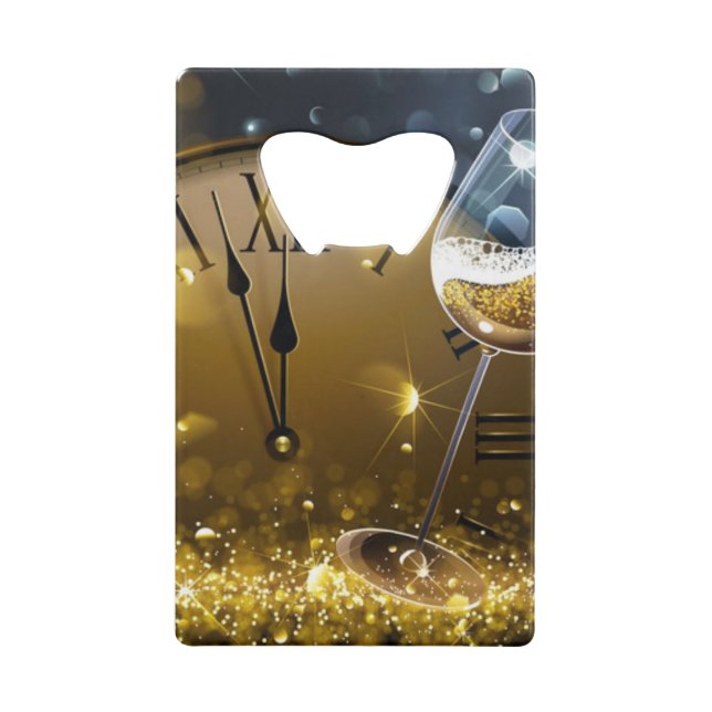 Abrebotellas De Tarjeta De Crédito Nochevieja (Anverso)