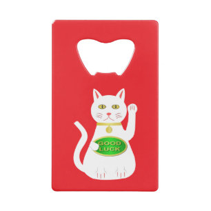 Abrebotellas De Tarjeta De Crédito Nombre personalizado de gato Lucky Oriental