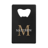 Nombre personalizado Monograma negro