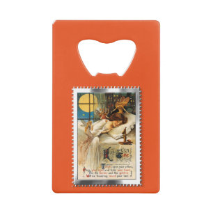 Abrebotellas De Tarjeta De Crédito Nostálgico Halloween Slumber Goblins y Fairies