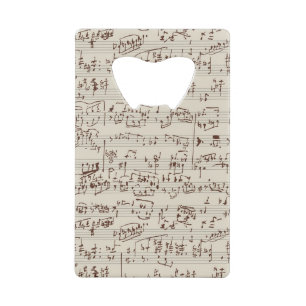 Abrebotellas De Tarjeta De Crédito Notas de la música