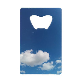 Abrebotellas De Tarjeta De Crédito Nube simple larga